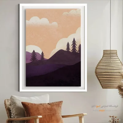 فروشگاه تابلو مینیمال با قاب - سرنادهای کیهانی – تابلو مینیمال آرت - اسپو دکور