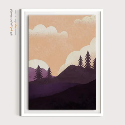 فروشگاه تابلو مینیمال با قاب - سرنادهای کیهانی – تابلو مینیمال آرت - اسپو دکور