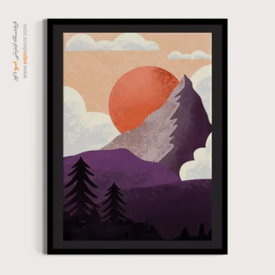 تابلو مینیمال اتاق خواب - ماتریس نقاط – تابلو مینیمال آرت - اسپو دکور