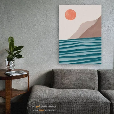 تابلو مینیمال خاکستری برای دکور