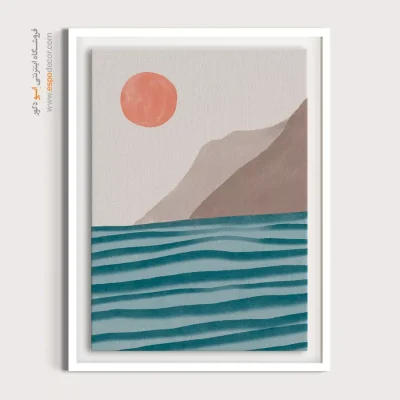 تابلو مینیمال خاکستری برای دکور - ترتیب شکل – تابلو مینیمال آرت - اسپو دکور