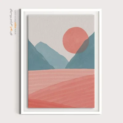 تابلو بوم مینیمال - پژواک های شاعرانه – تابلو مینیمال آرت - اسپو دکور