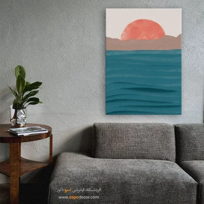 تابلو مینیمال برای اتاق نشیمن