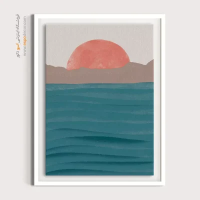 تابلو مینیمال برای اتاق نشیمن - زیبایی ناگفته – تابلو مینیمال آرت - اسپو دکور