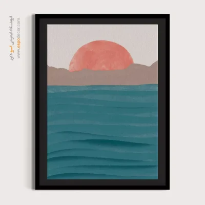 تابلو مینیمال برای اتاق نشیمن - زیبایی ناگفته – تابلو مینیمال آرت - اسپو دکور