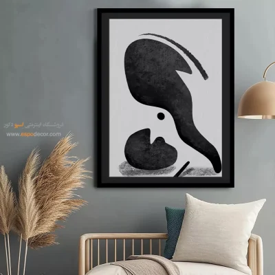 خرید تابلو بوم مینیمال برای دکور - تعادل هماهنگ – تابلو مینیمال آرت - اسپو دکور
