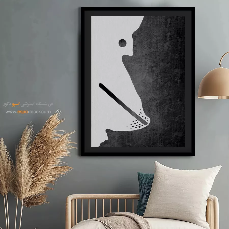 خرید تابلو مینیمال برای اتاق کار - رنگ های انتزاعی – تابلو مینیمال آرت - اسپو دکور