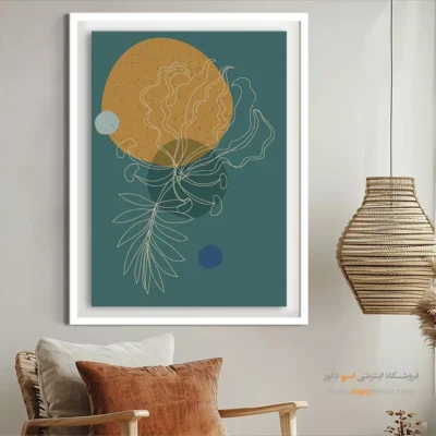 تابلو مینیمال خاکستری - ماورایی تابشی – تابلو مینیمال آرت - اسپو دکور