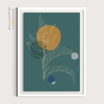 تابلو مینیمال شیشه‌ای زیبا - پالت مینیمالیستی – تابلو مینیمال آرت - اسپو دکور