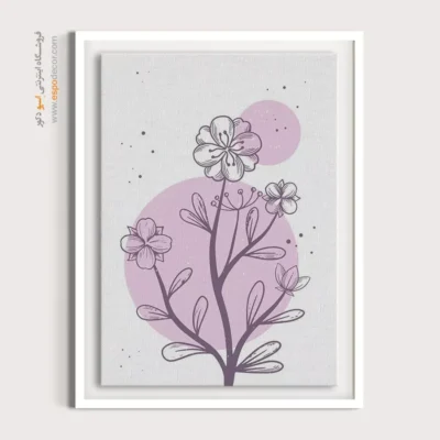 تابلو مینیمال کوچک برای دکور - زمزمه های خط – تابلو مینیمال آرت - اسپو دکور