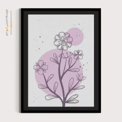 تابلو مینیمال کوچک برای دکور - زمزمه های خط – تابلو مینیمال آرت - اسپو دکور