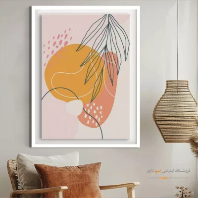 تابلو مینیمالیستی - زمزمه های آرام – تابلو مینیمال آرت - اسپو دکور