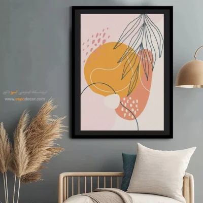 تابلو مینیمالیستی - زمزمه های آرام – تابلو مینیمال آرت - اسپو دکور