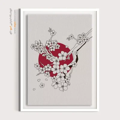 تابلو دیواری مینیمال برای دفتر کار زیبا - چشم انداز سورئال – تابلو مینیمال آرت - اسپو دکور