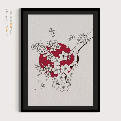 تابلو دیواری مینیمال برای دفتر کار زیبا - چشم انداز سورئال – تابلو مینیمال آرت - اسپو دکور