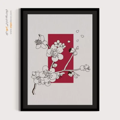 تابلو دیواری مینیمال برای دفتر کار - انعکاس سکوت – تابلو مینیمال آرت - اسپو دکور