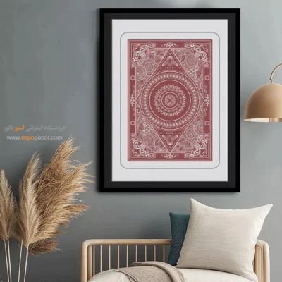 نصب تابلو مینیمال در خانه برای دکور - بازتاب های رنگین کمانی – تابلو مینیمال آرت - اسپو دکور