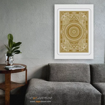 نصب تابلو مینیمال در خانه با قاب