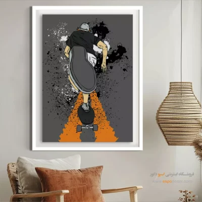 تابلو مینیمال خاکستری 2025 - هارمونی در فرم ها – تابلو مینیمال آرت - اسپو دکور