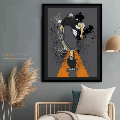 تابلو مینیمال خاکستری 2025 - هارمونی در فرم ها – تابلو مینیمال آرت - اسپو دکور