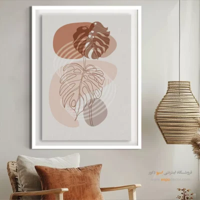 تابلو مینیمال طرح چهره با طراحی نو - بافت های هنری – تابلو مینیمال آرت - اسپو دکور