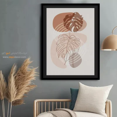 تابلو مینیمال طرح چهره با طراحی نو - بافت های هنری – تابلو مینیمال آرت - اسپو دکور