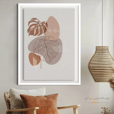 تابلو مینیمال طرح چهره زیبا - هاله  نور – تابلو مینیمال آرت - اسپو دکور