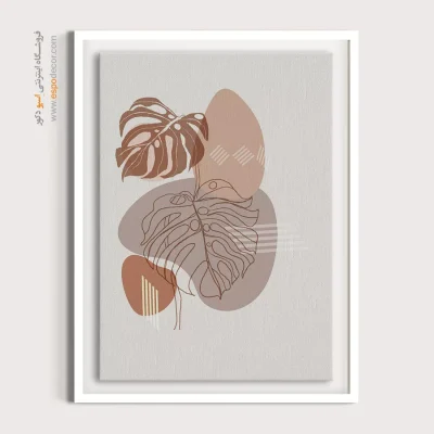 تابلو مینیمال طرح چهره زیبا - هاله  نور – تابلو مینیمال آرت - اسپو دکور