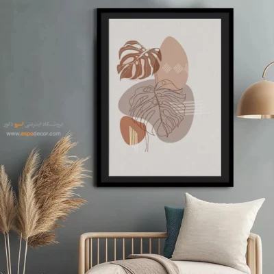 تابلو مینیمال طرح چهره زیبا - هاله  نور – تابلو مینیمال آرت - اسپو دکور