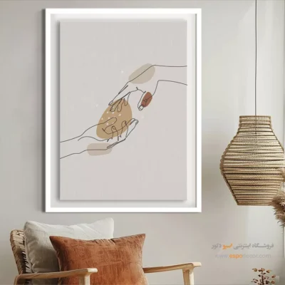 تابلو مینیمال با طراحی ساده - شکل گیری نقطه – تابلو مینیمال آرت - اسپو دکور