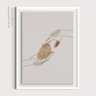 تابلو مینیمال با طراحی ساده - شکل گیری نقطه – تابلو مینیمال آرت - اسپو دکور