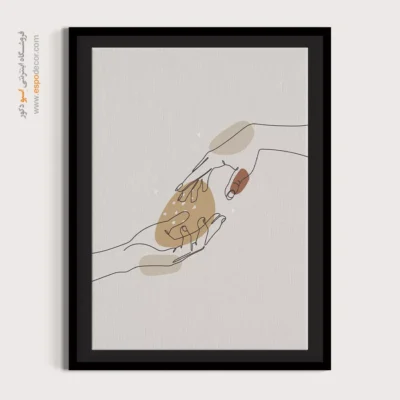 تابلو مینیمال با طراحی ساده - شکل گیری نقطه – تابلو مینیمال آرت - اسپو دکور