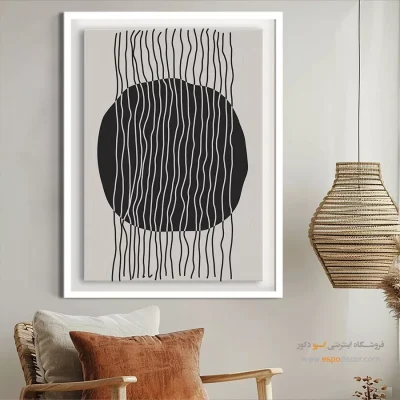 تابلو مینیمال مدرن با قاب - آسمان درخشان – تابلو مینیمال آرت - اسپو دکور