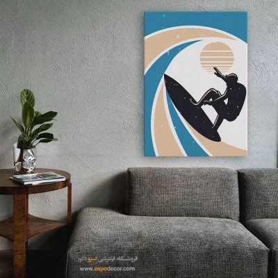 تابلو مینیمال برای اتاق نشیمن زیبا