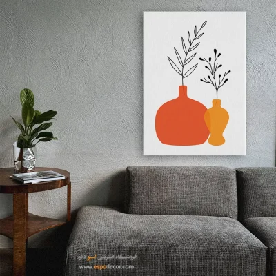 تابلو مینیمال برای اتاق نشیمن جدید