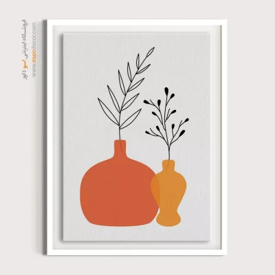 تابلو مینیمال برای اتاق نشیمن جدید - محیط – تابلو مینیمال آرت - اسپو دکور