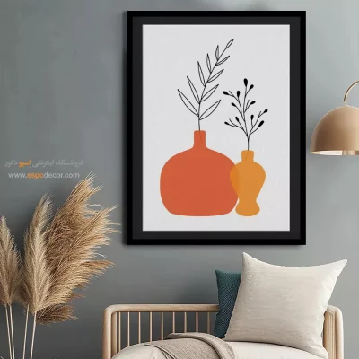 تابلو مینیمال برای اتاق نشیمن جدید - محیط – تابلو مینیمال آرت - اسپو دکور