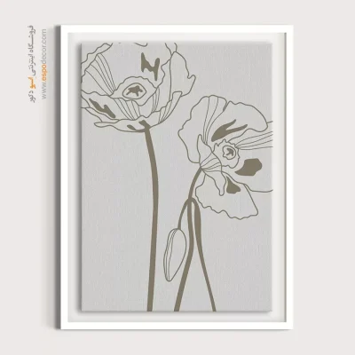 تابلو خطی مینیمال با طراحی نو - تقارن عمود – تابلو مینیمال آرت - اسپو دکور