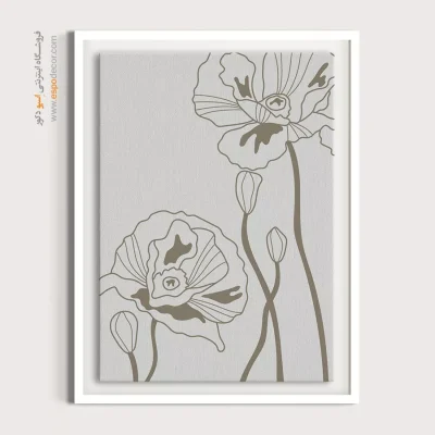 تابلو مینیمال در طراحی داخلی خاص - تقارن هندسی – تابلو مینیمال آرت - اسپو دکور