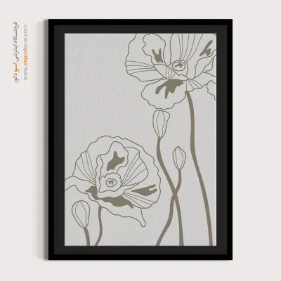 تابلو مینیمال در طراحی داخلی خاص - تقارن هندسی – تابلو مینیمال آرت - اسپو دکور