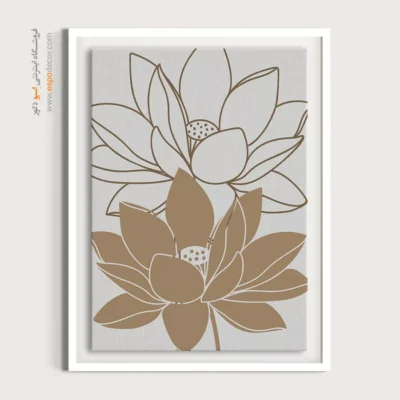 خرید تابلو بوم مینیمال با طراحی نو - ملودی های بی صدا – تابلو مینیمال آرت - اسپو دکور