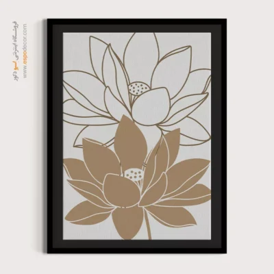 خرید تابلو بوم مینیمال با طراحی نو - ملودی های بی صدا – تابلو مینیمال آرت - اسپو دکور