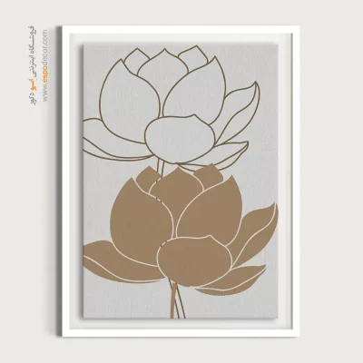 تابلو مینیمال برای پذیرایی خاص - ریتم های هماهنگ – تابلو مینیمال آرت - اسپو دکور