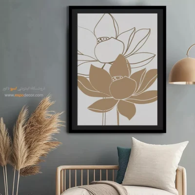 چیدمان تابلو مینیمال - الگوهای زمزمه شده – تابلو مینیمال آرت - اسپو دکور