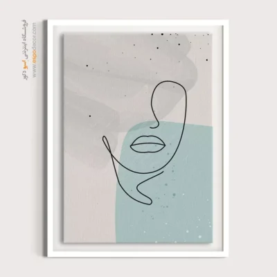 تابلو مینیمال کوچک با قاب - تعادل عنصری – تابلو مینیمال آرت - اسپو دکور