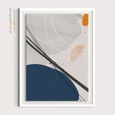 تابلو مینیمال بوم با قاب - طراحی کانتور – تابلو مینیمال آرت - اسپو دکور