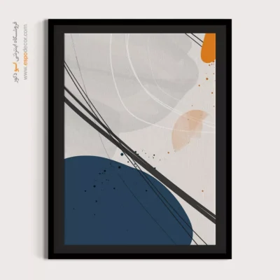 تابلو مینیمال بوم با قاب - طراحی کانتور – تابلو مینیمال آرت - اسپو دکور