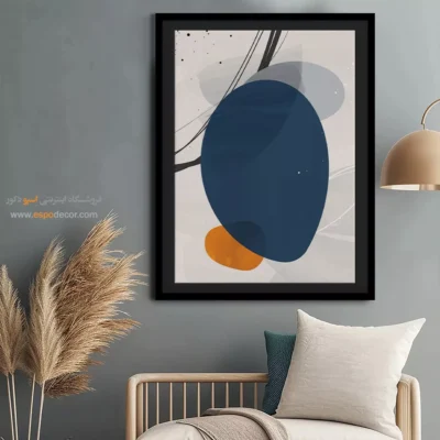 تابلو مینیمال کوچک زیبا - سکوت صبح – تابلو مینیمال آرت - اسپو دکور