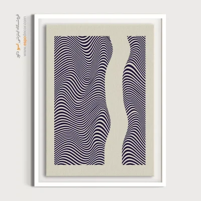 تابلو مینیمال انتزاعی برای دکور - هندسه بی صدا – تابلو مینیمال آرت - اسپو دکور