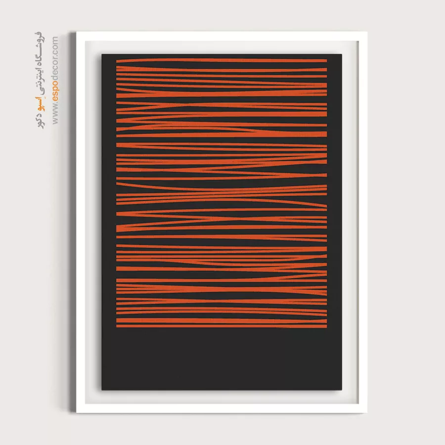 تابلو مینیمال بژ برای دکور - تعالی هندسی – تابلو مینیمال آرت - اسپو دکور